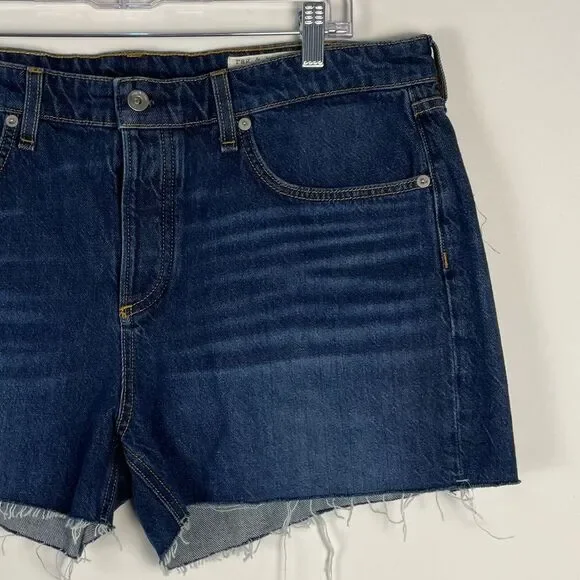 Rag & Bone Dre Low Rise Jean Shorts Size 32 NEW 3.5" Inseam Button Fly Raw Hem - Picture 4 of 9